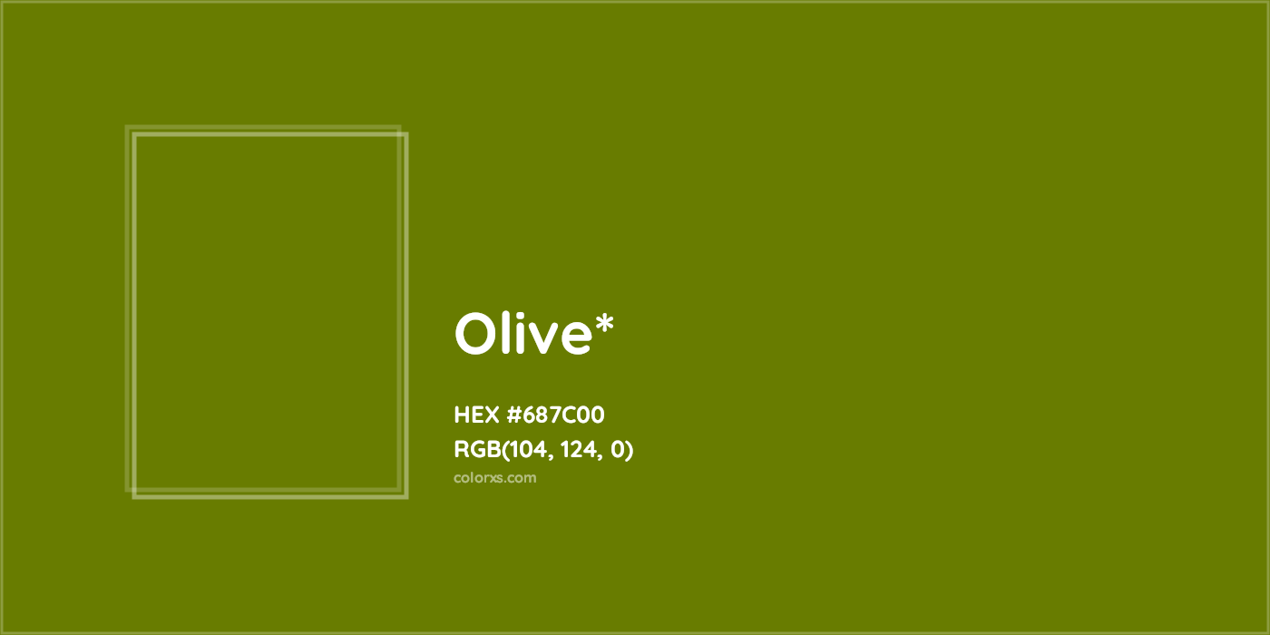 HEX #687C00 Color Name, Color Code, Palettes, Similar Paints, Images