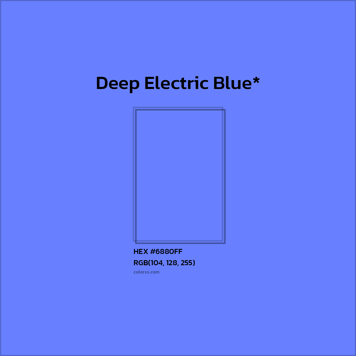 HEX #6880FF Color Name, Color Code, Palettes, Similar Paints, Images