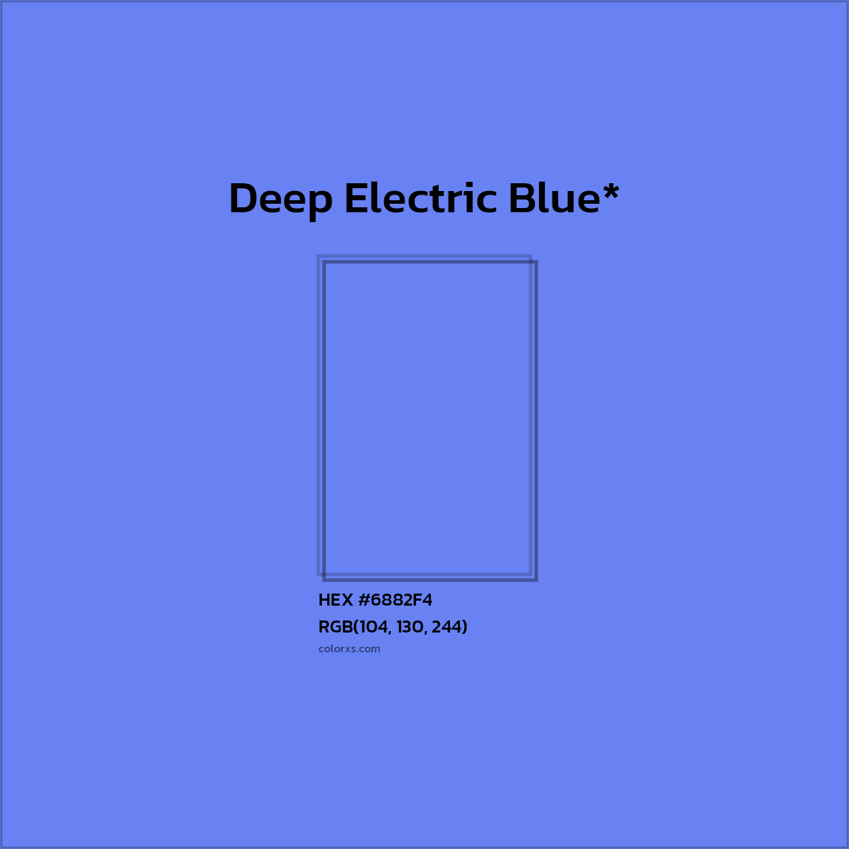 HEX #6882F4 Color Name, Color Code, Palettes, Similar Paints, Images