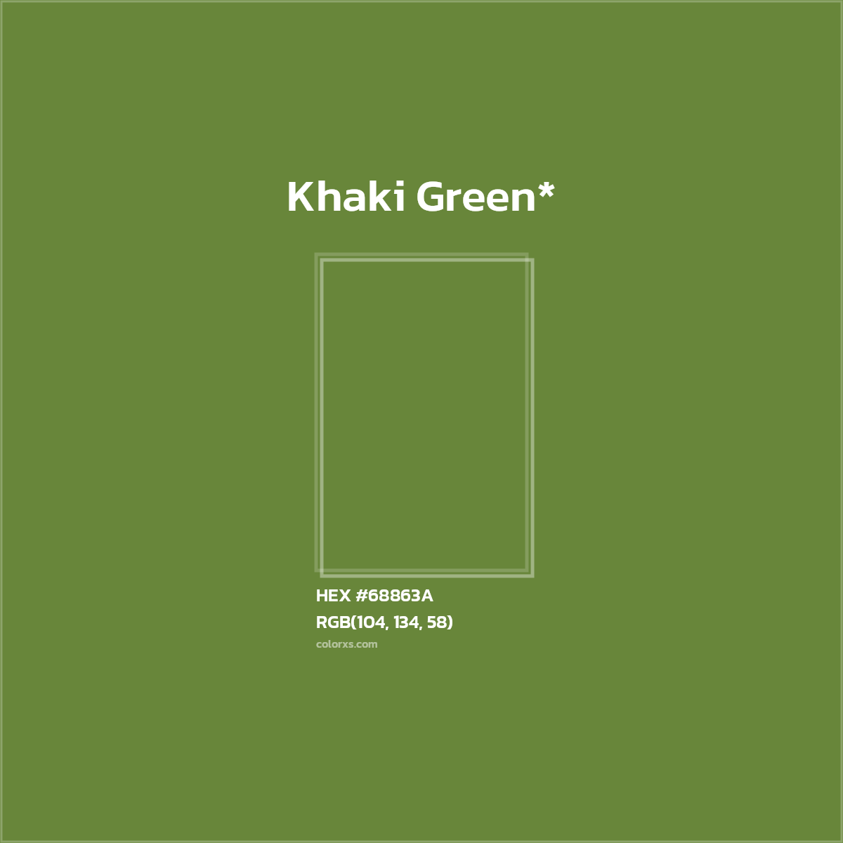 HEX #68863A Color Name, Color Code, Palettes, Similar Paints, Images