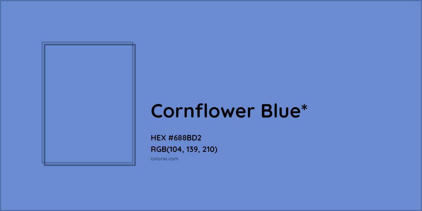 HEX #688BD2 Color Name, Color Code, Palettes, Similar Paints, Images