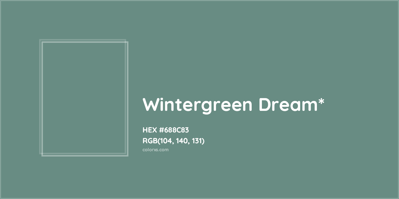 HEX #688C83 Color Name, Color Code, Palettes, Similar Paints, Images
