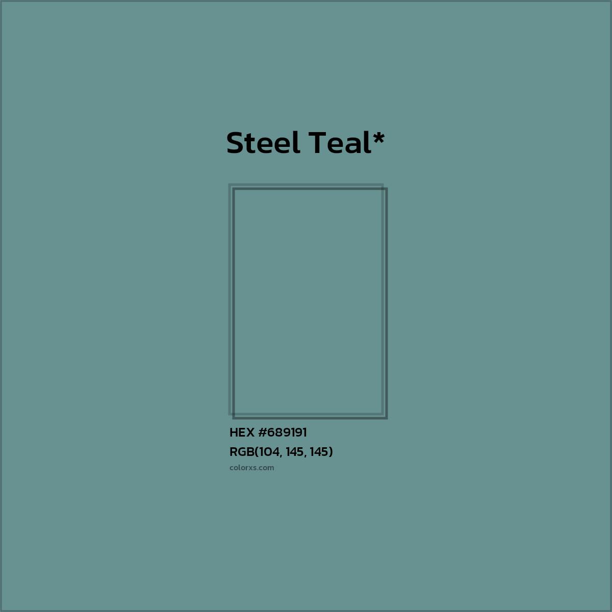 HEX #689191 Color Name, Color Code, Palettes, Similar Paints, Images