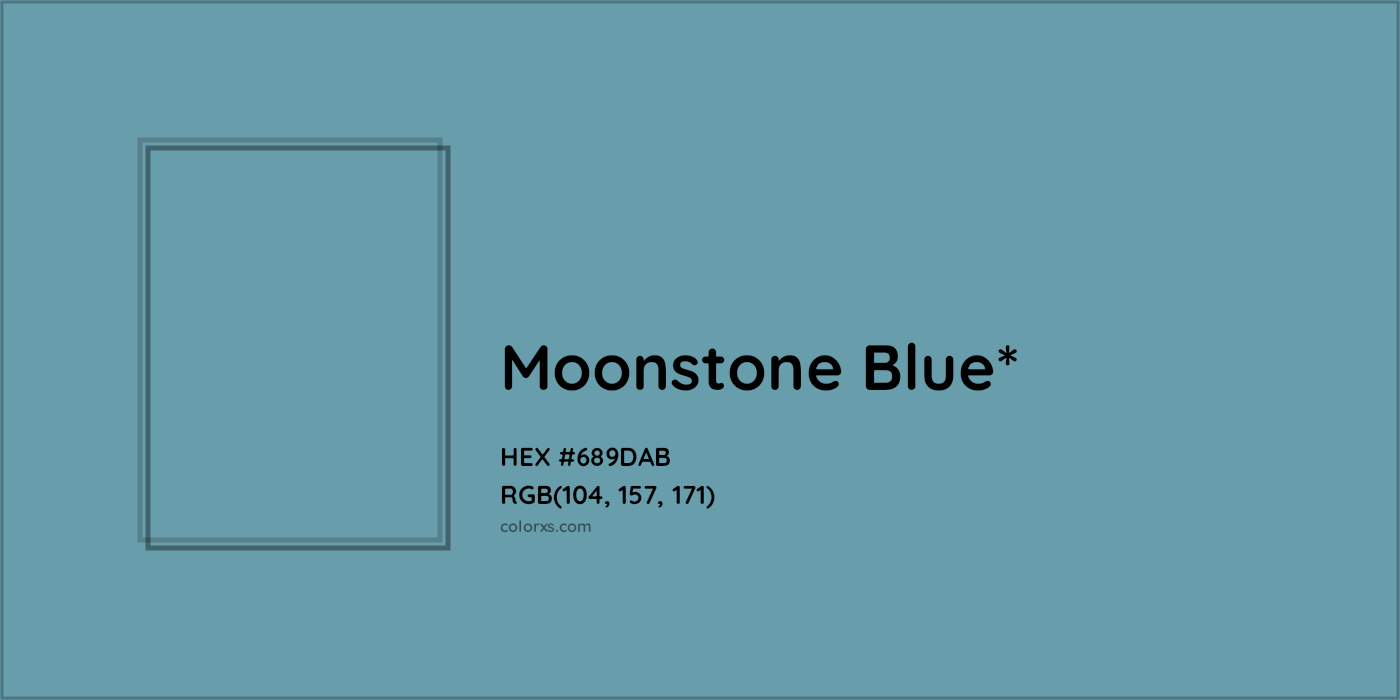 HEX #689DAB Color Name, Color Code, Palettes, Similar Paints, Images
