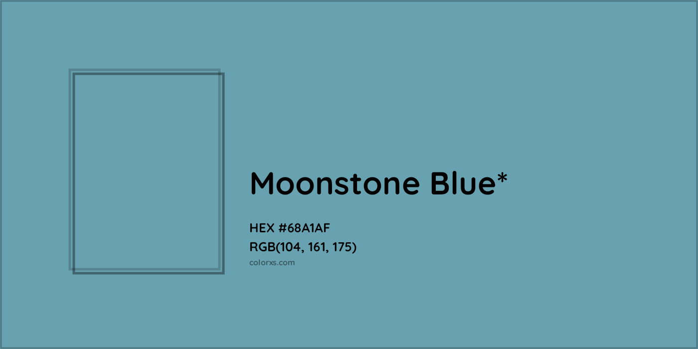 HEX #68A1AF Color Name, Color Code, Palettes, Similar Paints, Images