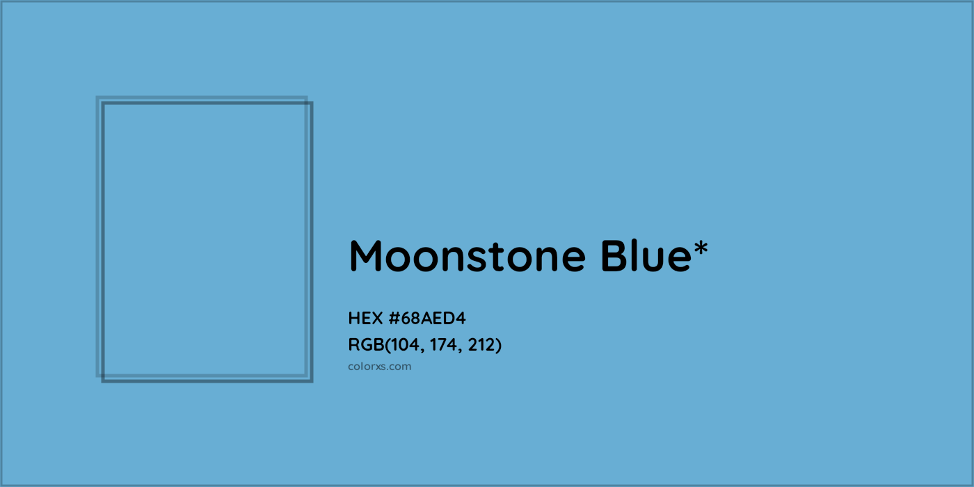 HEX #68AED4 Color Name, Color Code, Palettes, Similar Paints, Images