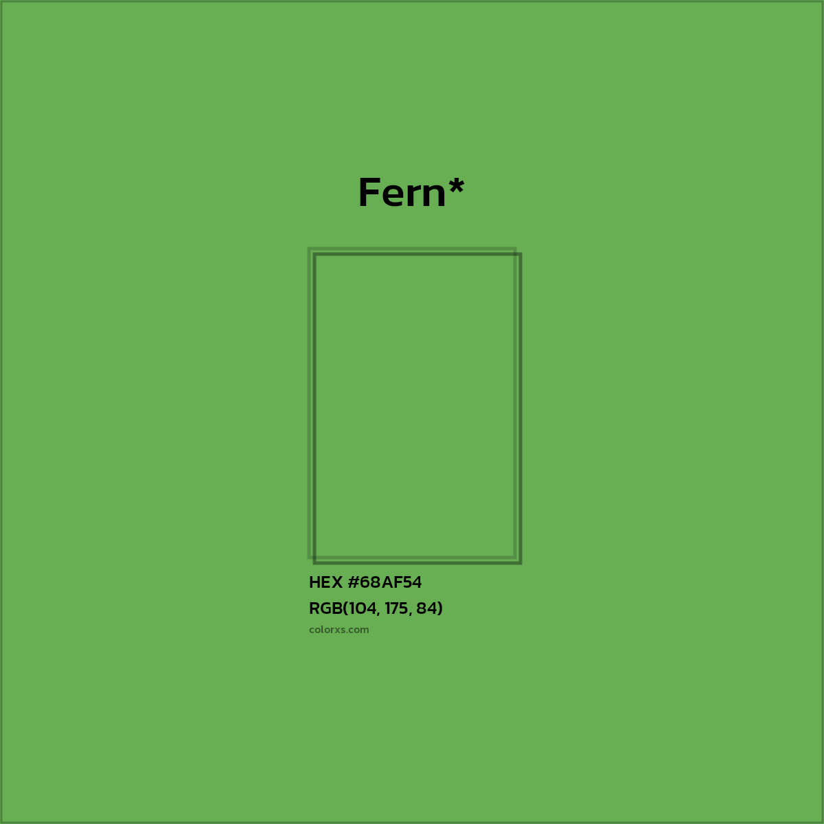 HEX #68AF54 Color Name, Color Code, Palettes, Similar Paints, Images