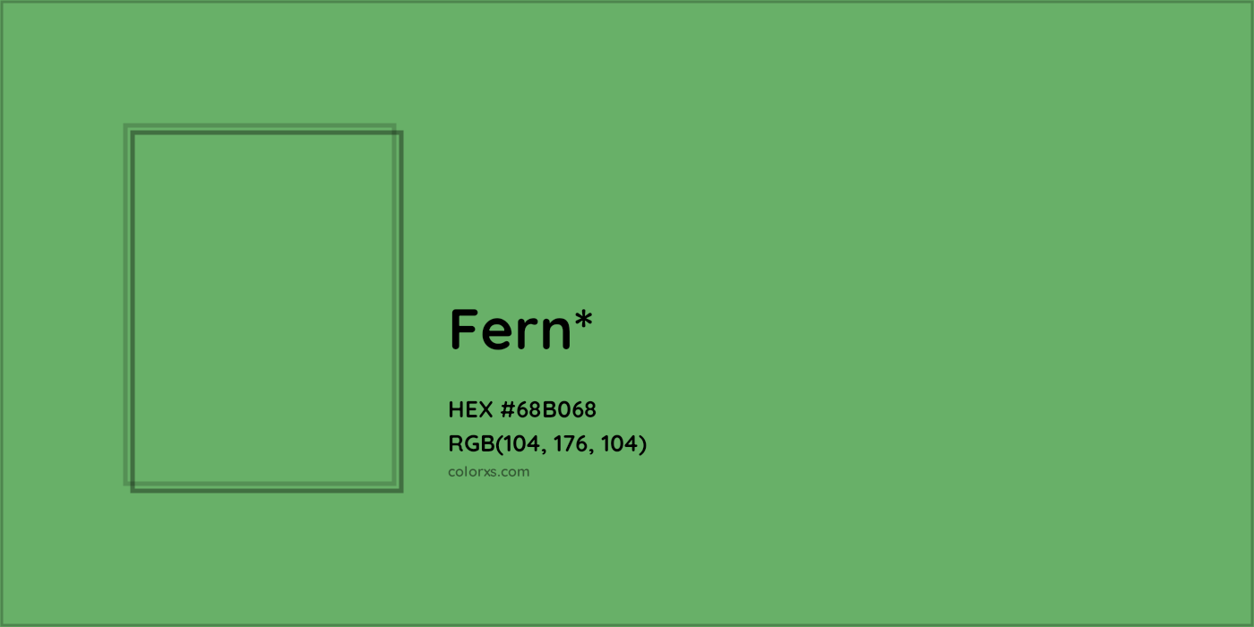 HEX #68B068 Color Name, Color Code, Palettes, Similar Paints, Images