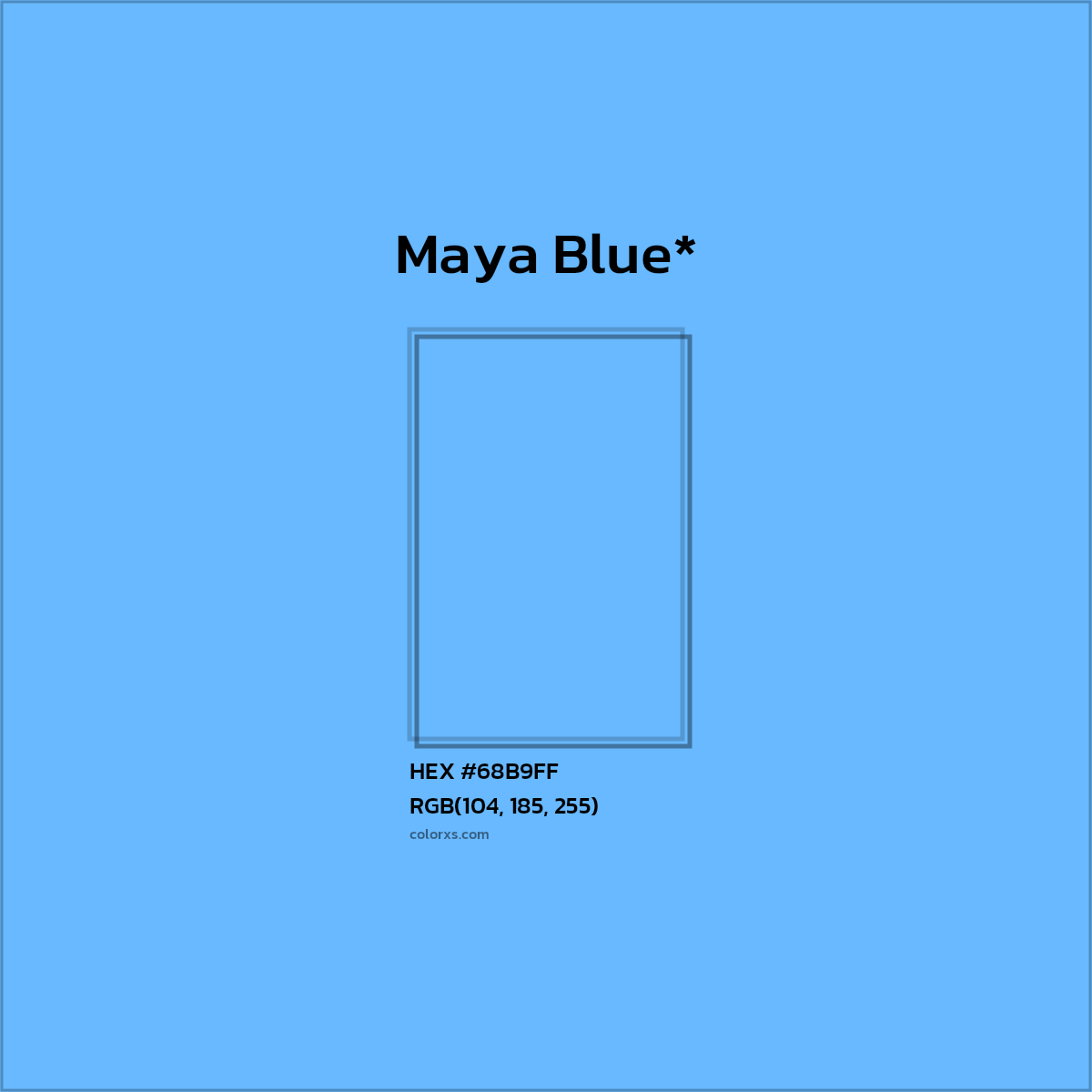 HEX #68B9FF Color Name, Color Code, Palettes, Similar Paints, Images