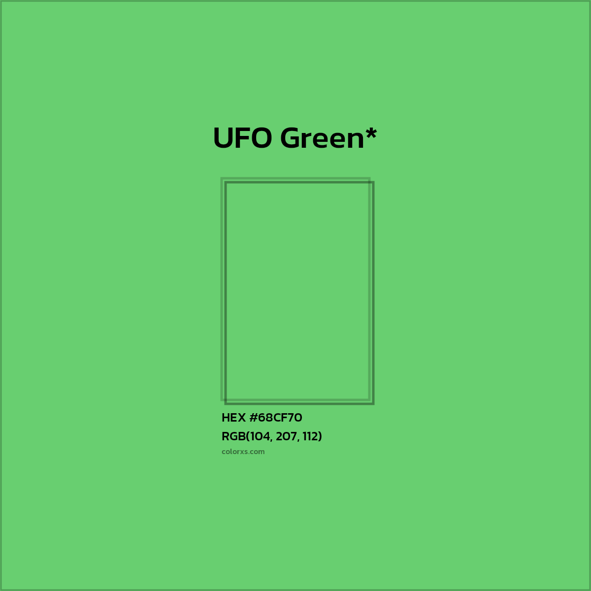 HEX #68CF70 Color Name, Color Code, Palettes, Similar Paints, Images