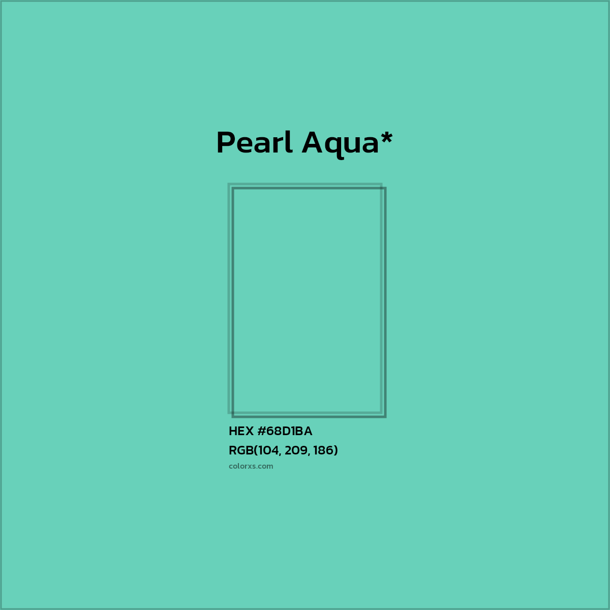 HEX #68D1BA Color Name, Color Code, Palettes, Similar Paints, Images