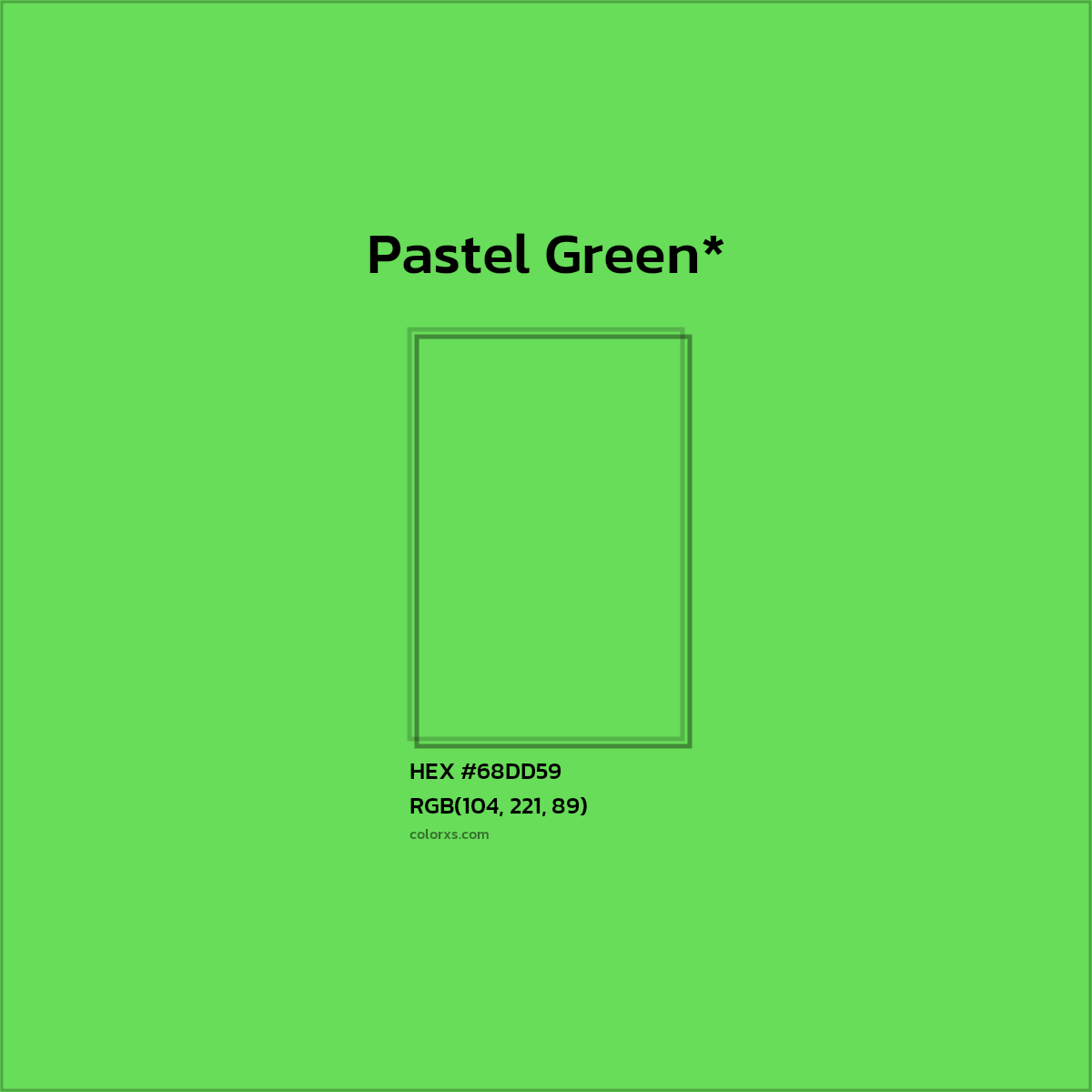 HEX #68DD59 Color Name, Color Code, Palettes, Similar Paints, Images