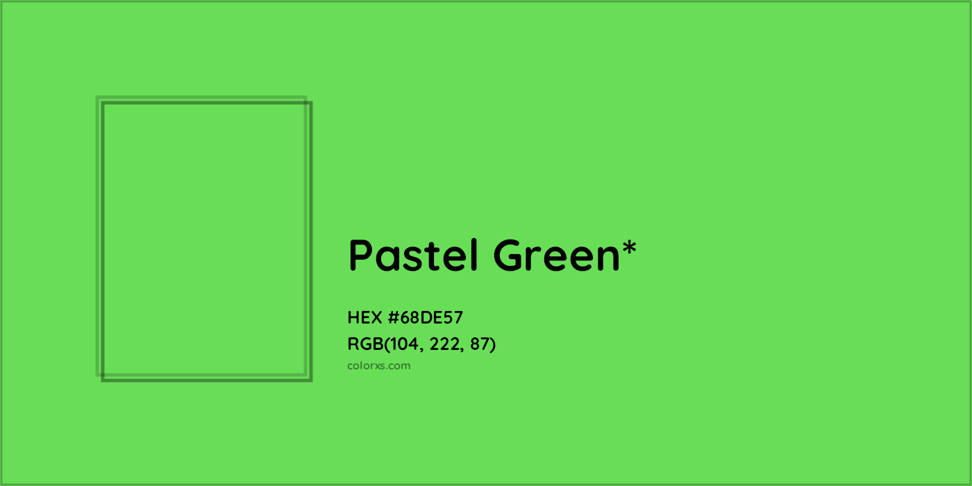 HEX #68DE57 Color Name, Color Code, Palettes, Similar Paints, Images