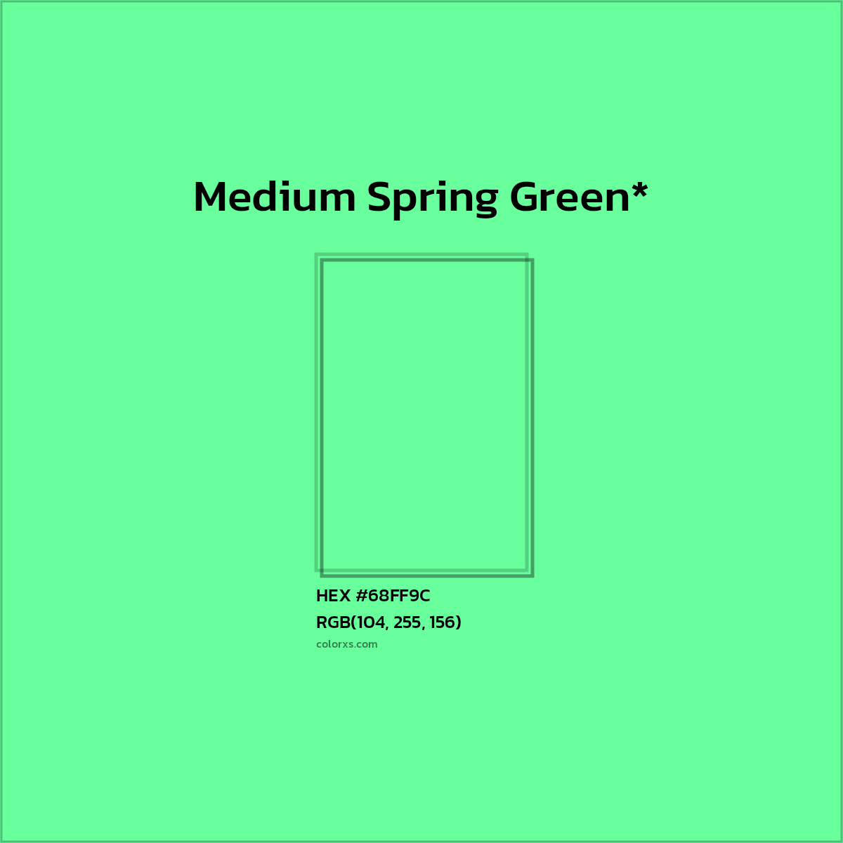 HEX #68FF9C Color Name, Color Code, Palettes, Similar Paints, Images