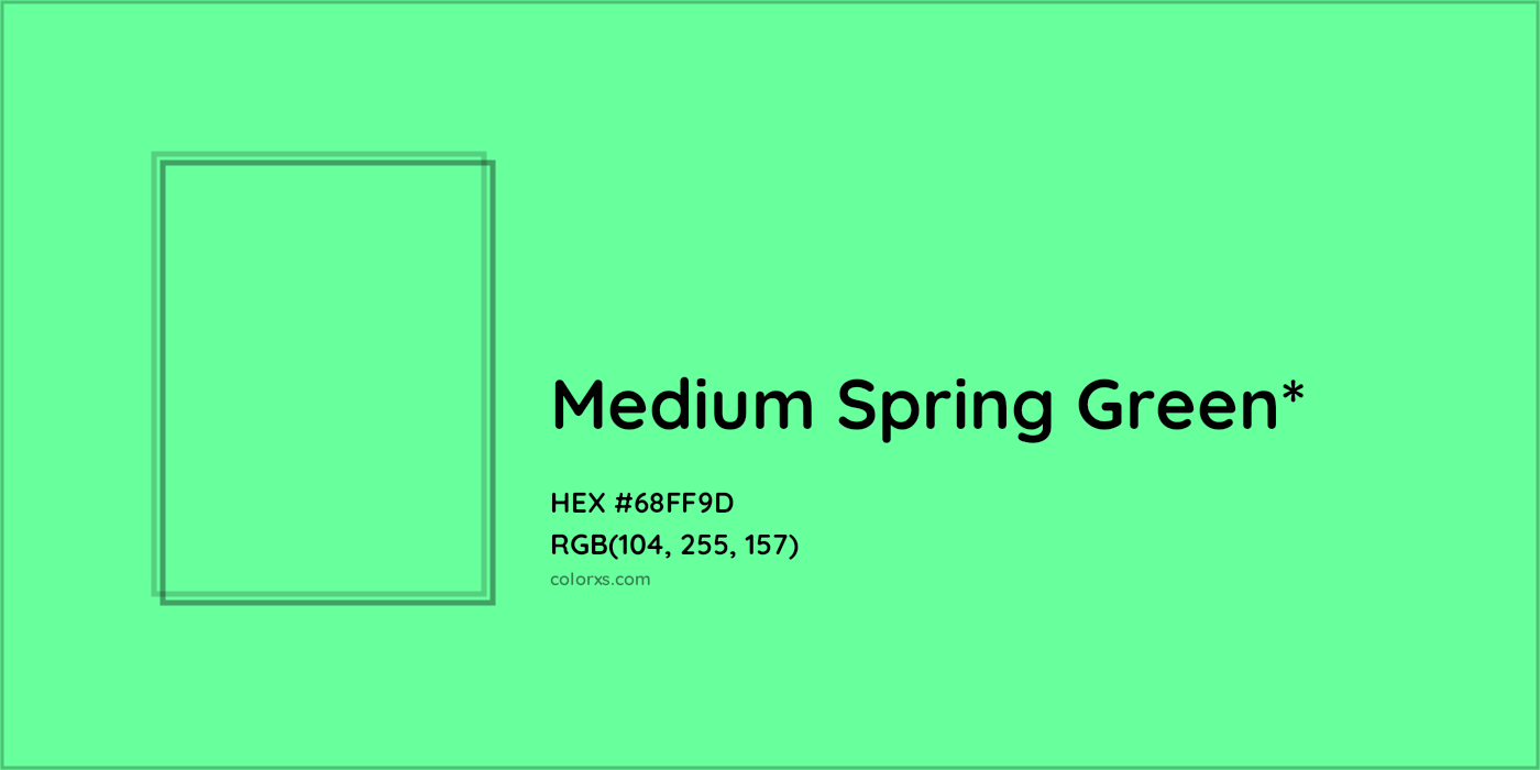 HEX #68FF9D Color Name, Color Code, Palettes, Similar Paints, Images