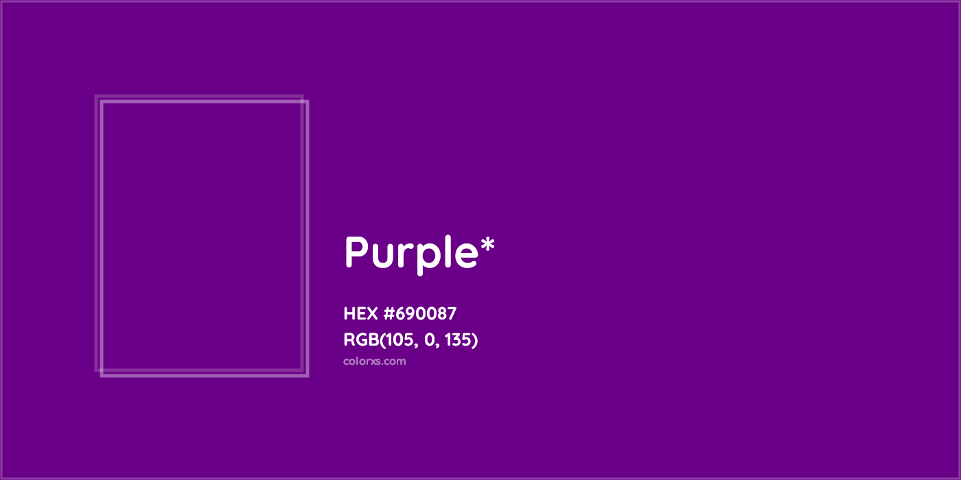 HEX #690087 Color Name, Color Code, Palettes, Similar Paints, Images