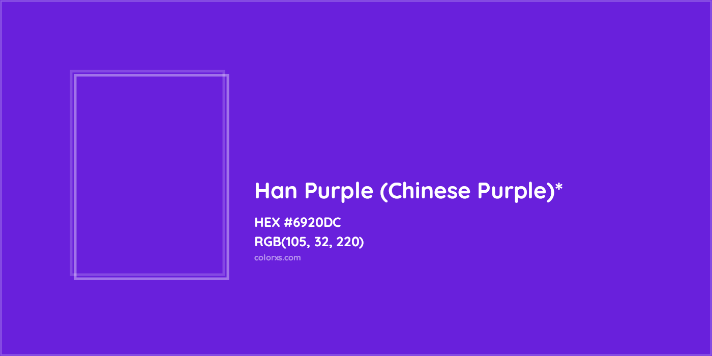 HEX #6920DC Color Name, Color Code, Palettes, Similar Paints, Images
