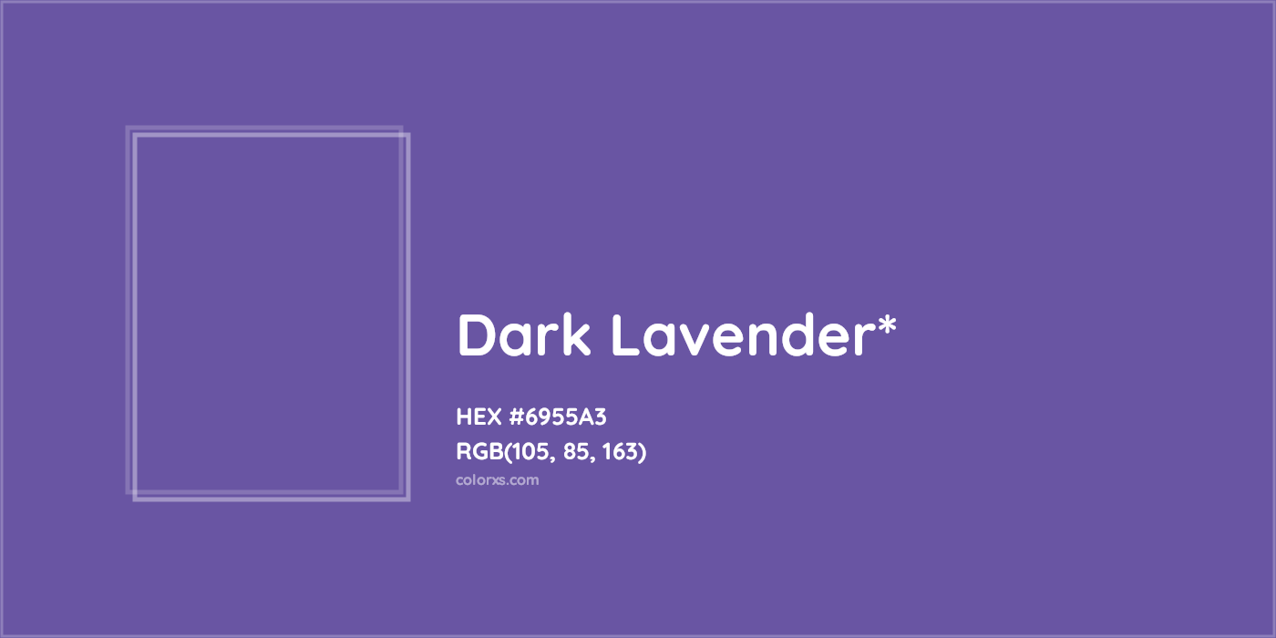 HEX #6955A3 Color Name, Color Code, Palettes, Similar Paints, Images