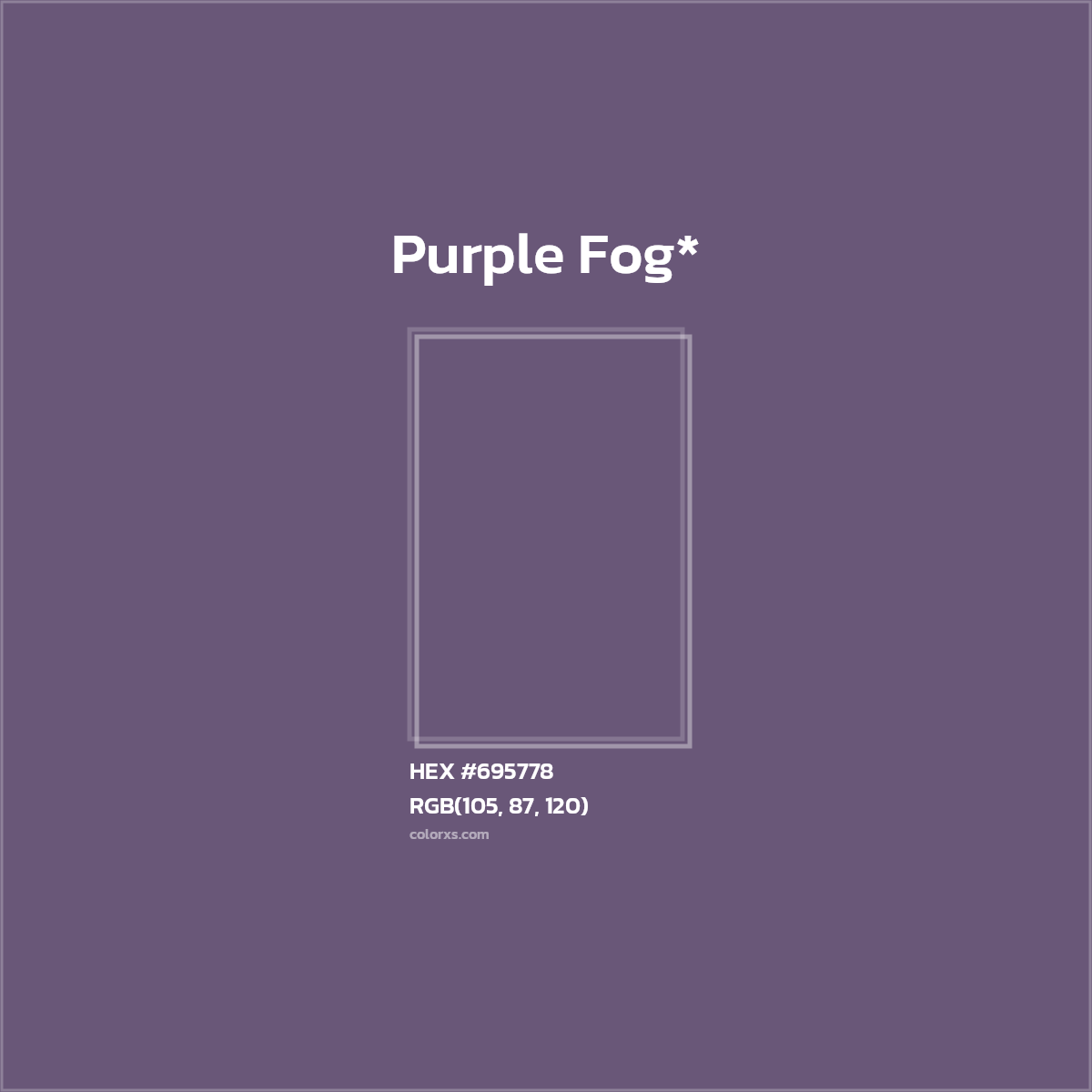 HEX #695778 Color Name, Color Code, Palettes, Similar Paints, Images