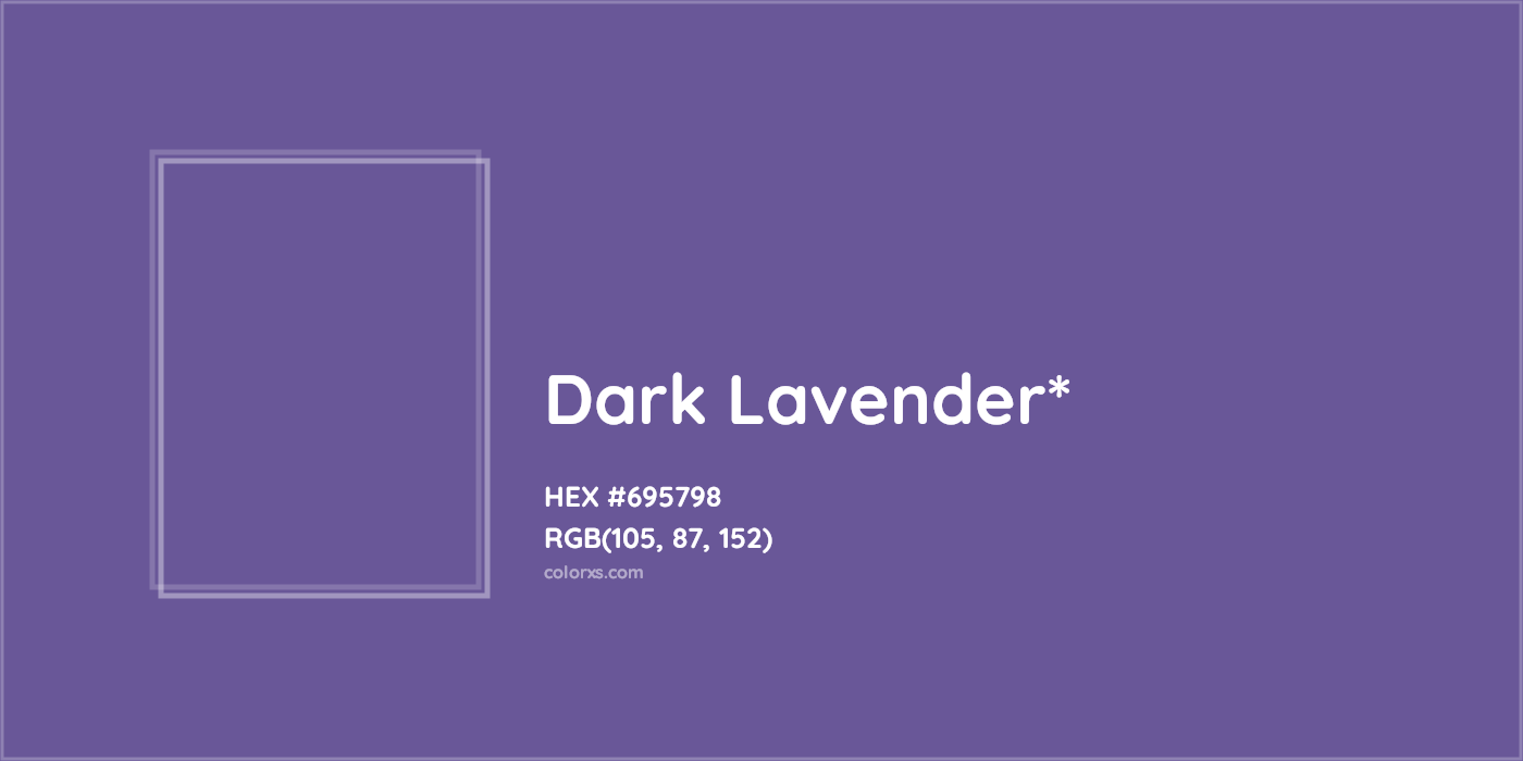 HEX #695798 Color Name, Color Code, Palettes, Similar Paints, Images