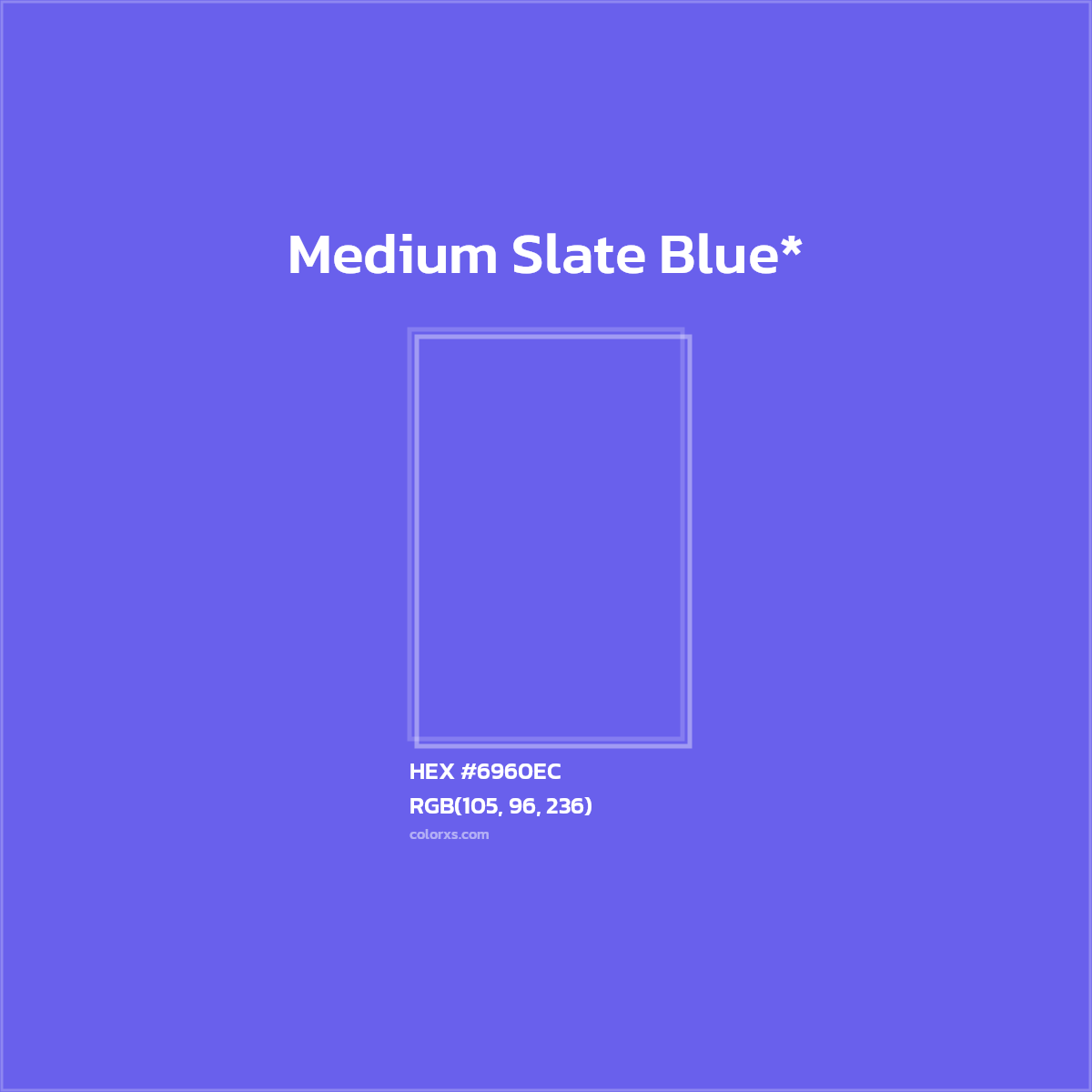 HEX #6960EC Color Name, Color Code, Palettes, Similar Paints, Images