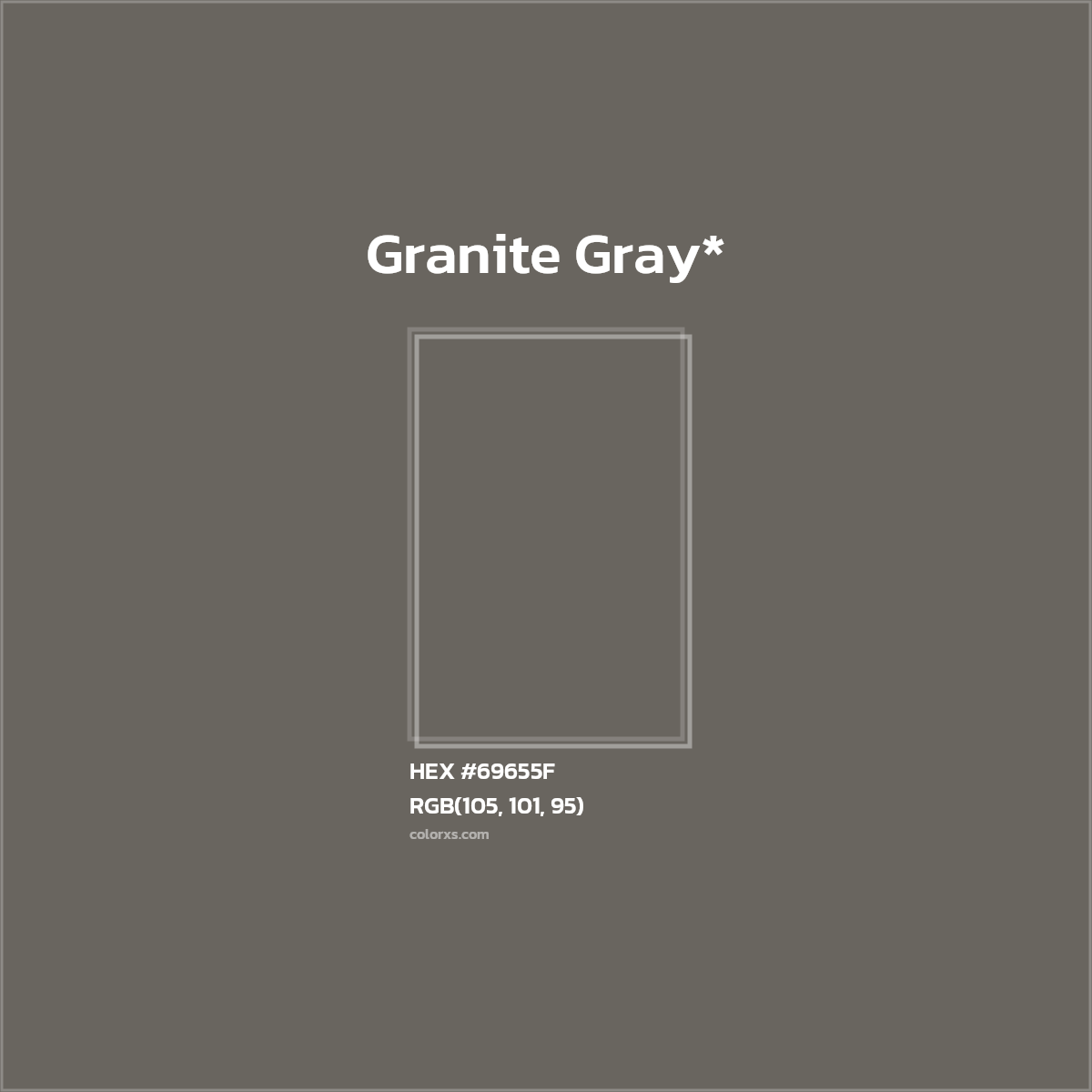 HEX #69655F Color Name, Color Code, Palettes, Similar Paints, Images