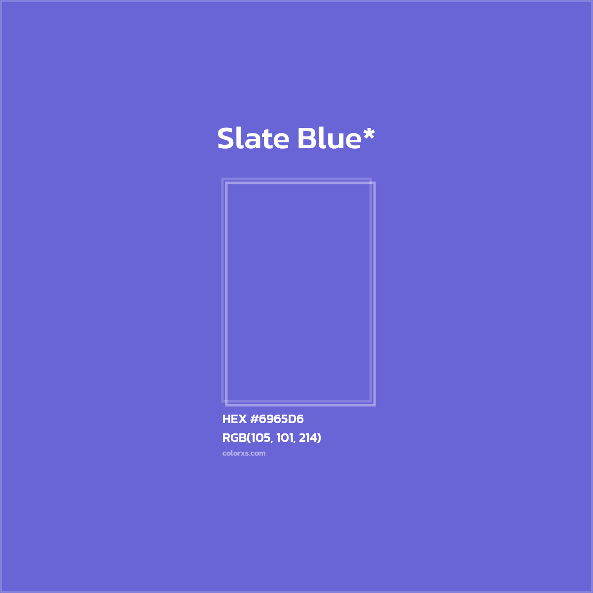 HEX #6965D6 Color Name, Color Code, Palettes, Similar Paints, Images
