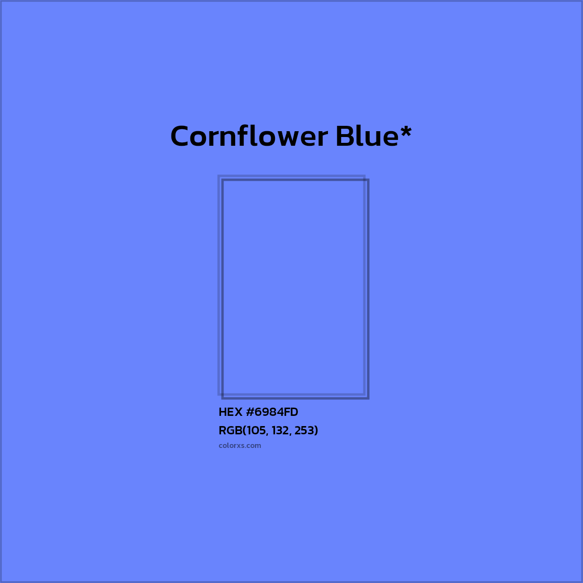 HEX #6984FD Color Name, Color Code, Palettes, Similar Paints, Images