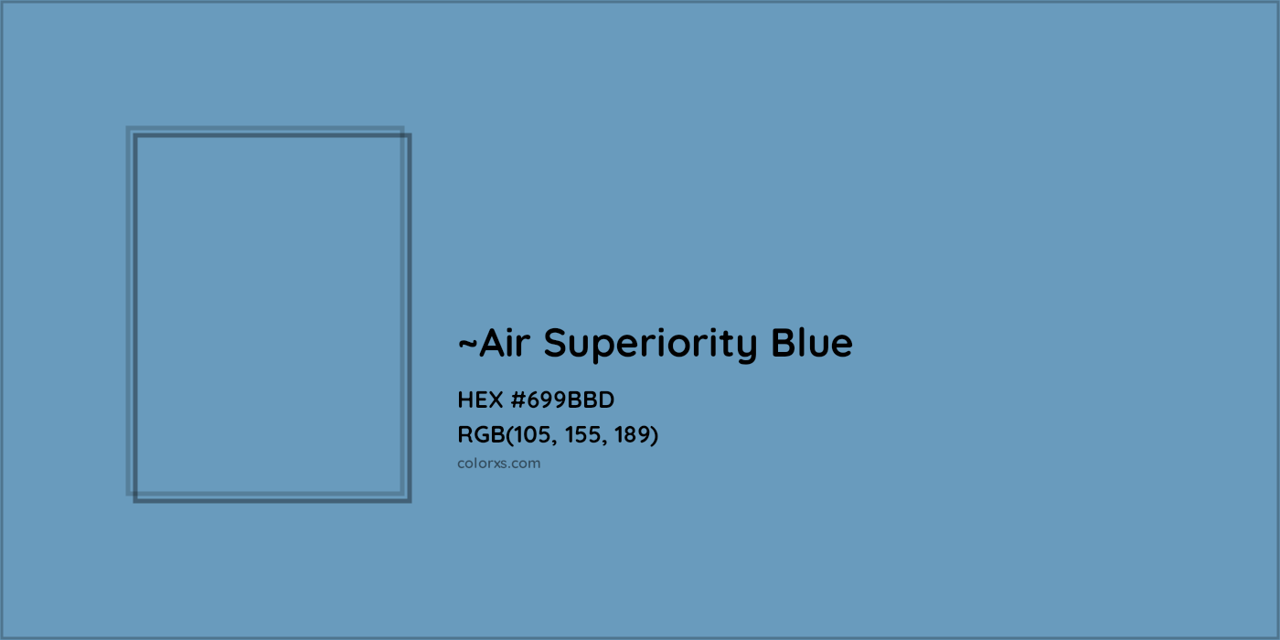 HEX #699BBD Color Name, Color Code, Palettes, Similar Paints, Images