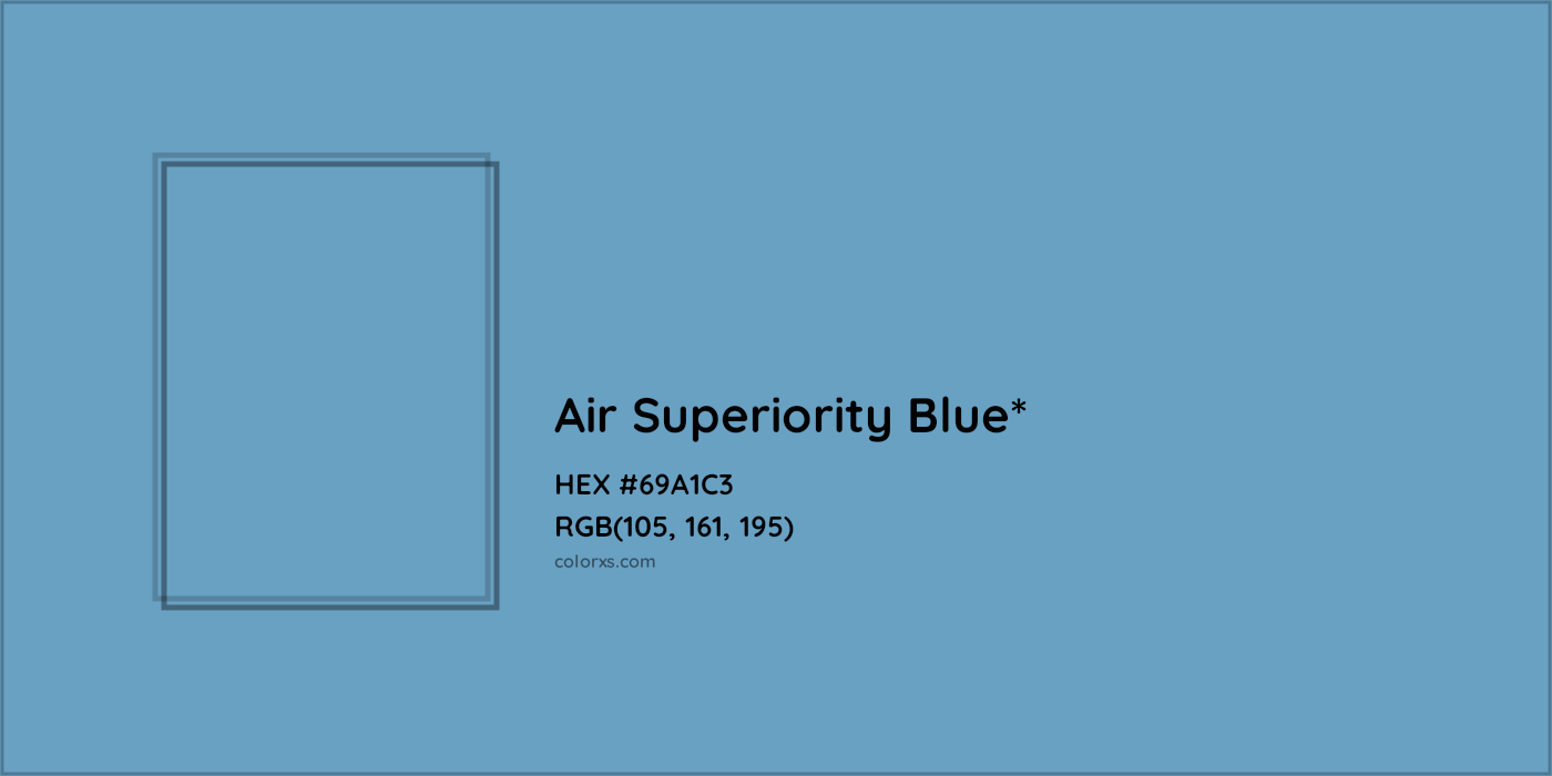 HEX #69A1C3 Color Name, Color Code, Palettes, Similar Paints, Images