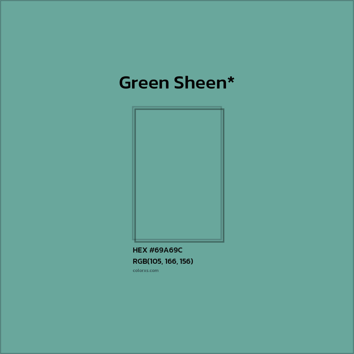 HEX #69A69C Color Name, Color Code, Palettes, Similar Paints, Images