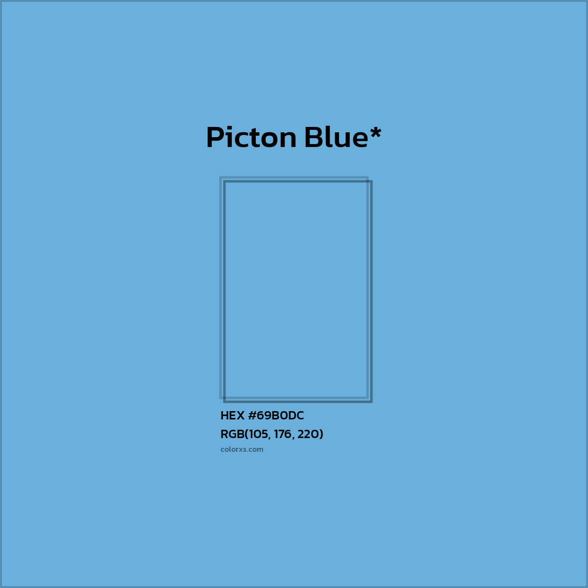 HEX #69B0DC Color Name, Color Code, Palettes, Similar Paints, Images