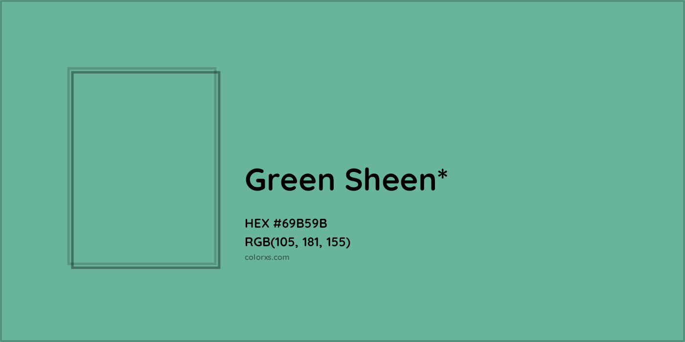 HEX #69B59B Color Name, Color Code, Palettes, Similar Paints, Images