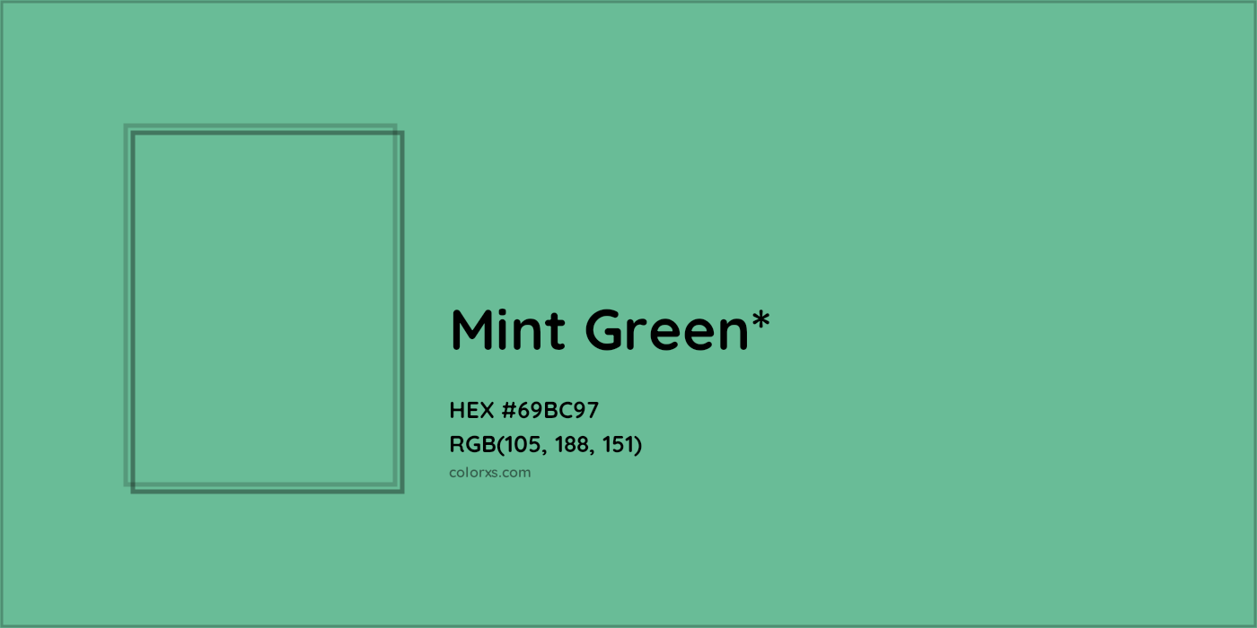 HEX #69BC97 Color Name, Color Code, Palettes, Similar Paints, Images
