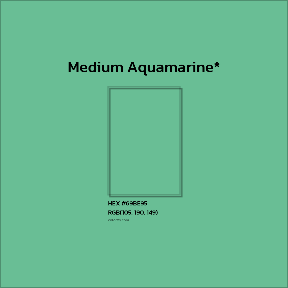 HEX #69BE95 Color Name, Color Code, Palettes, Similar Paints, Images