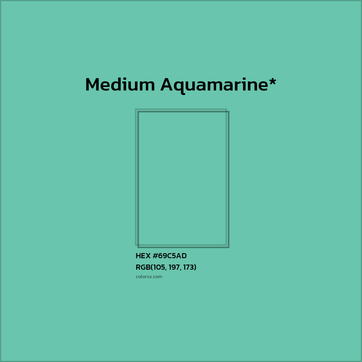 HEX #69C5AD Color Name, Color Code, Palettes, Similar Paints, Images