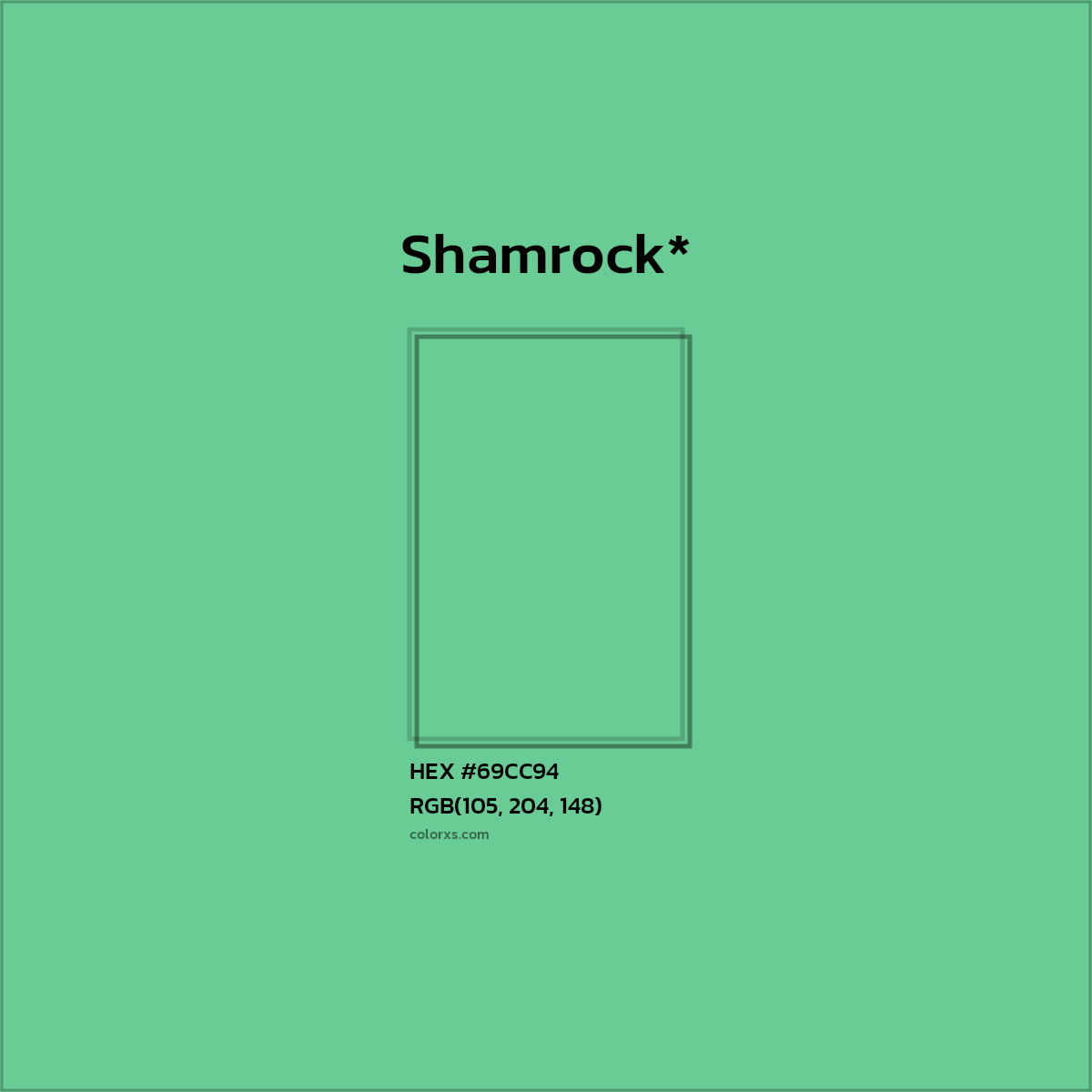 HEX #69CC94 Color Name, Color Code, Palettes, Similar Paints, Images