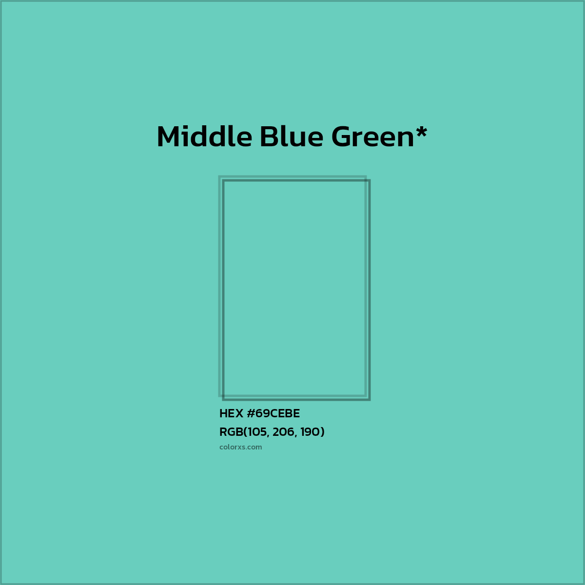 HEX #69CEBE Color Name, Color Code, Palettes, Similar Paints, Images