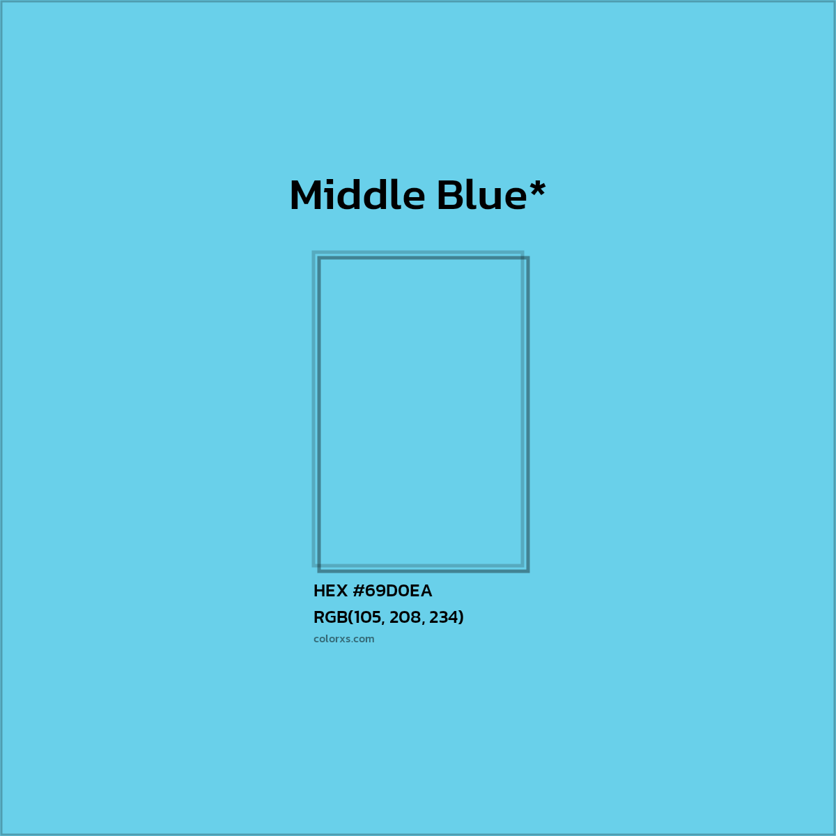 HEX #69D0EA Color Name, Color Code, Palettes, Similar Paints, Images