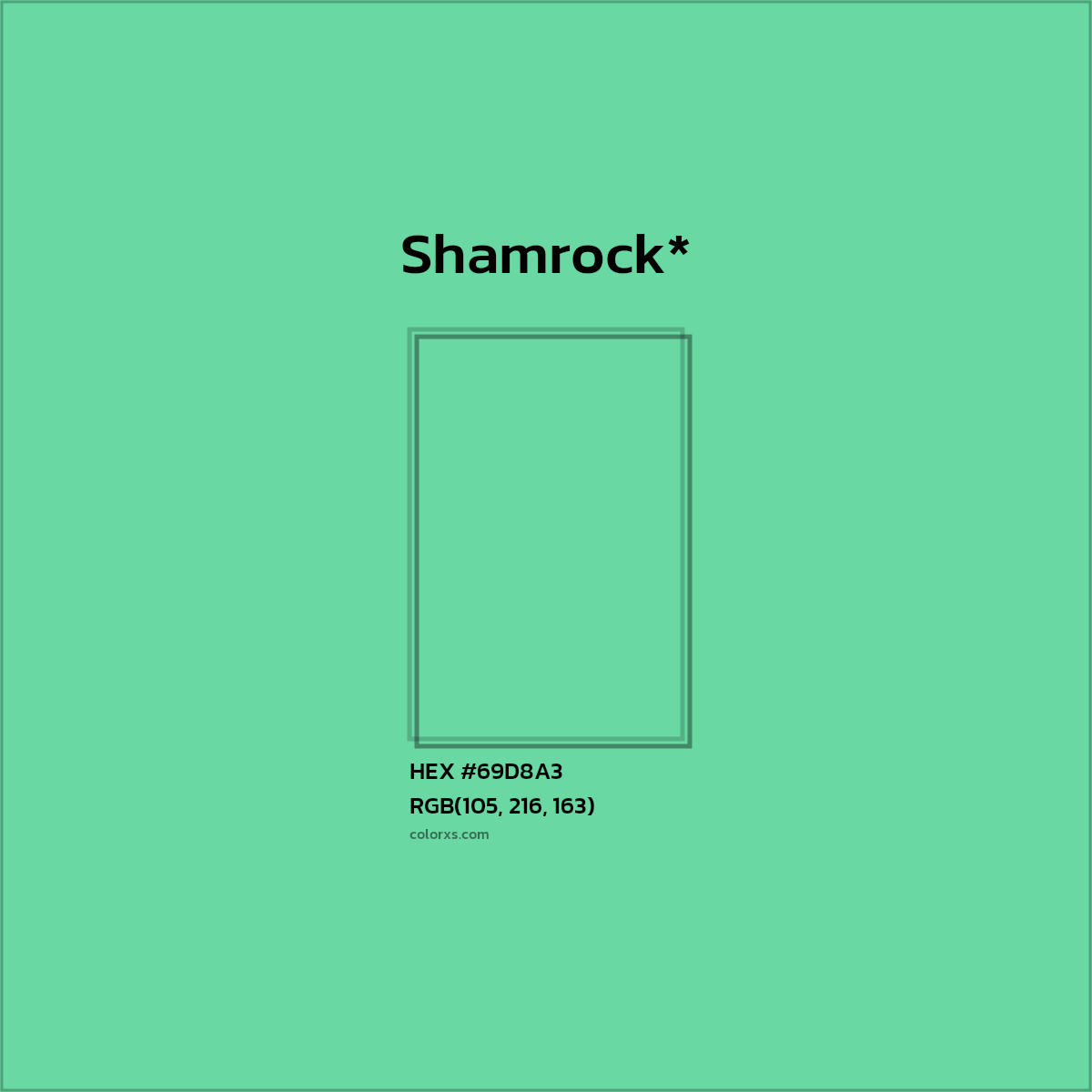 HEX #69D8A3 Color Name, Color Code, Palettes, Similar Paints, Images