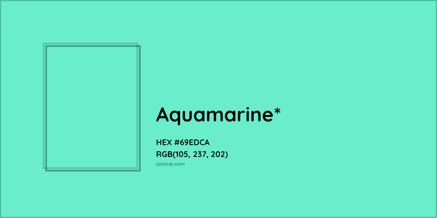 HEX #69EDCA Color Name, Color Code, Palettes, Similar Paints, Images