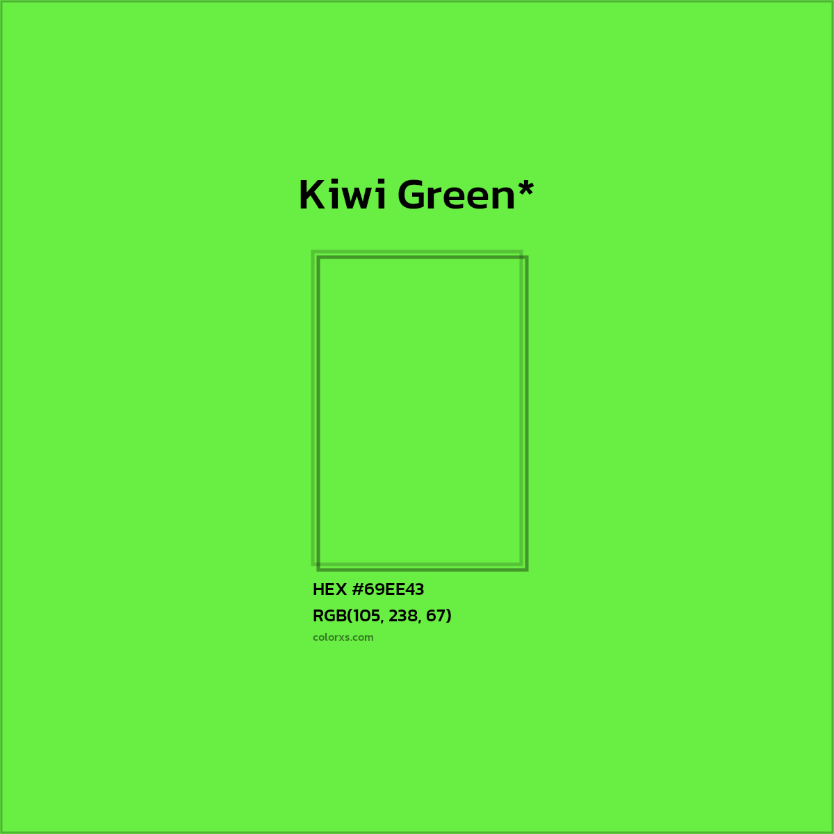 HEX #69EE43 Color Name, Color Code, Palettes, Similar Paints, Images