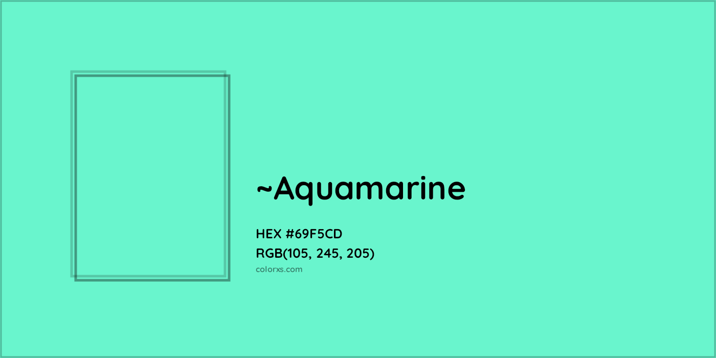 HEX #69F5CD Color Name, Color Code, Palettes, Similar Paints, Images