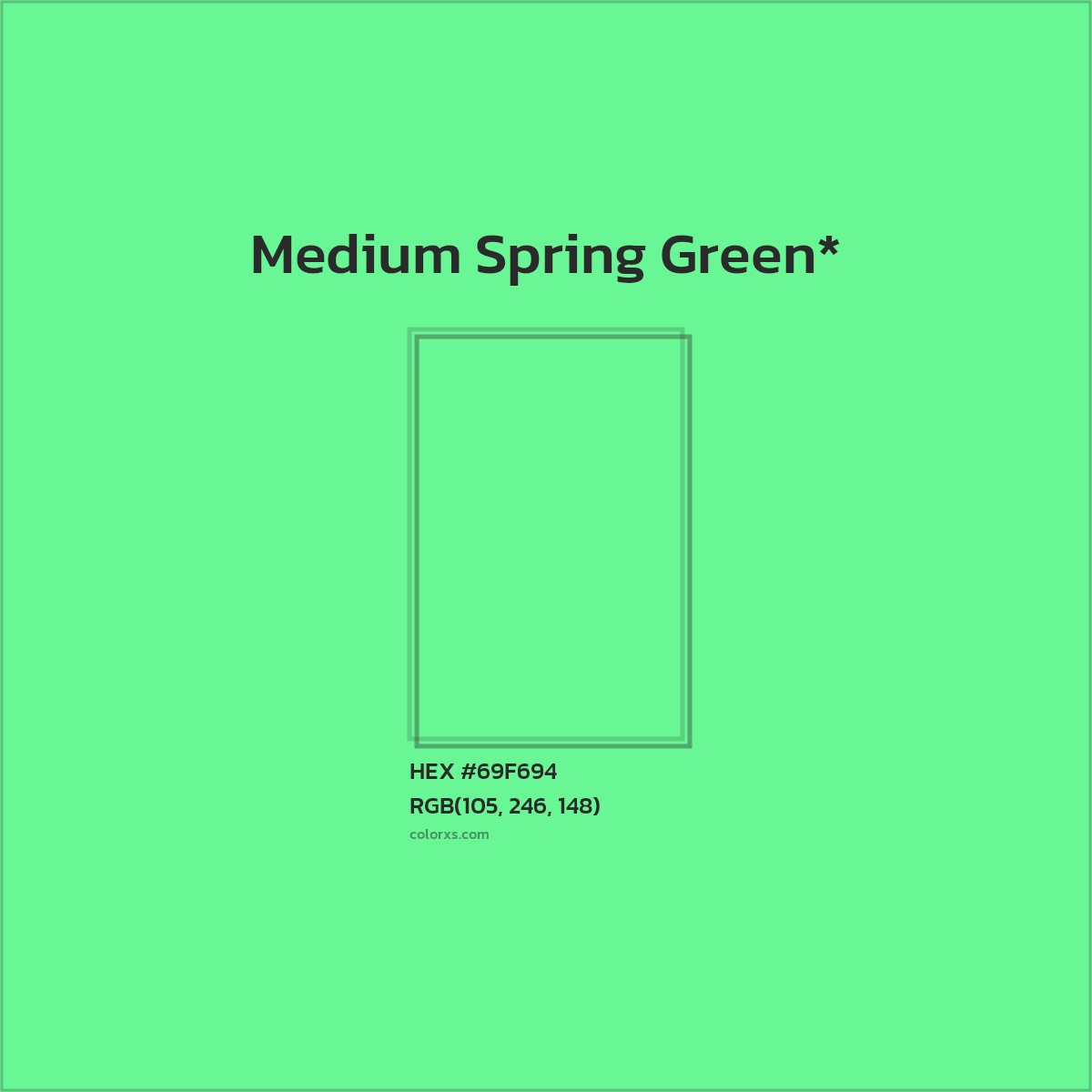 HEX #69F694 Color Name, Color Code, Palettes, Similar Paints, Images