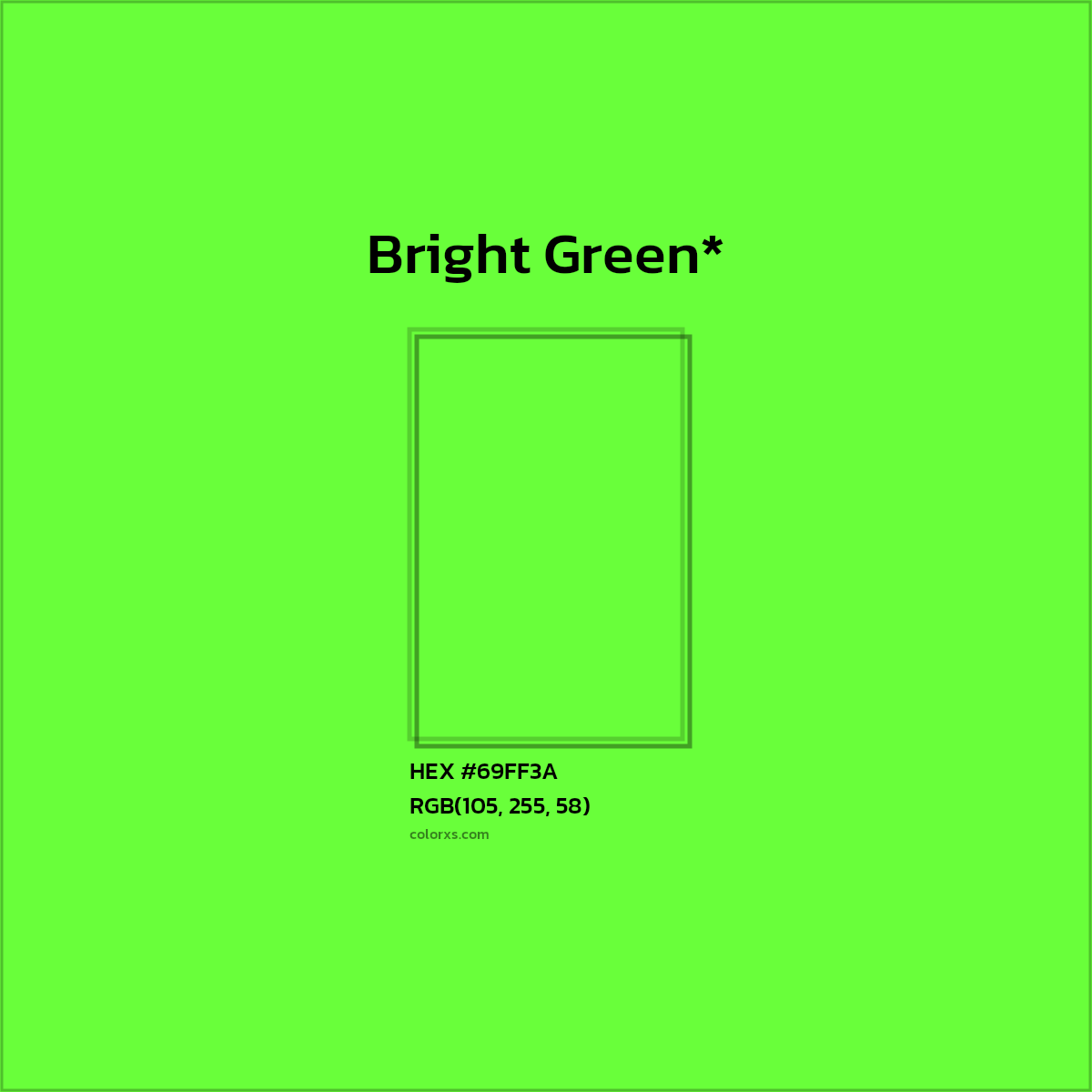 HEX #69FF3A Color Name, Color Code, Palettes, Similar Paints, Images