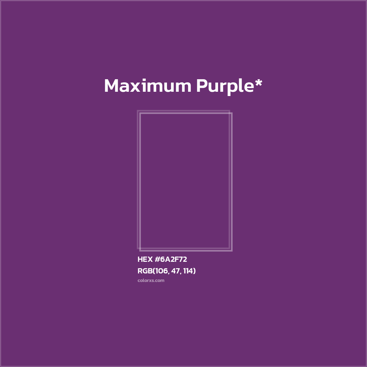 HEX #6A2F72 Color Name, Color Code, Palettes, Similar Paints, Images