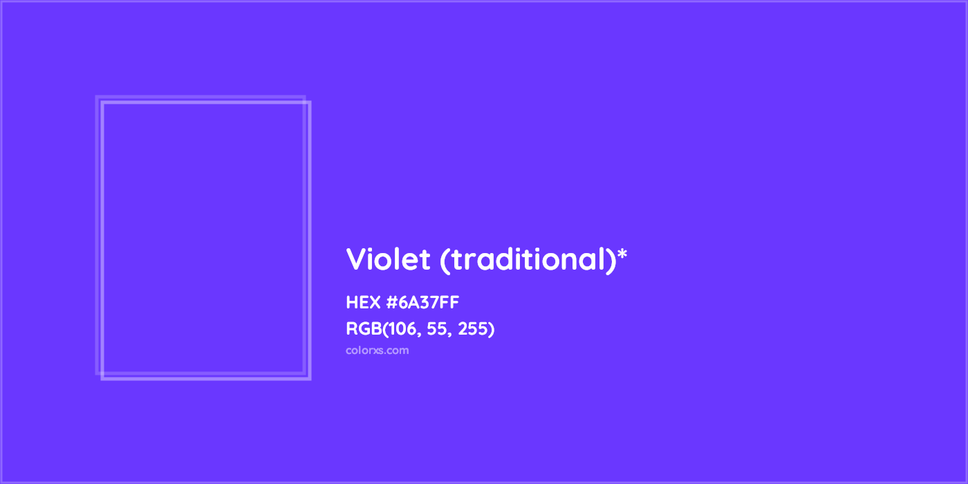 HEX #6A37FF Color Name, Color Code, Palettes, Similar Paints, Images