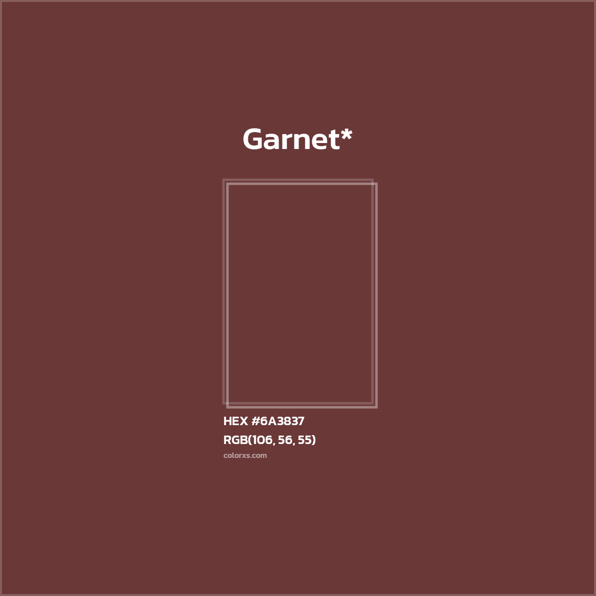 HEX #6A3837 Color Name, Color Code, Palettes, Similar Paints, Images