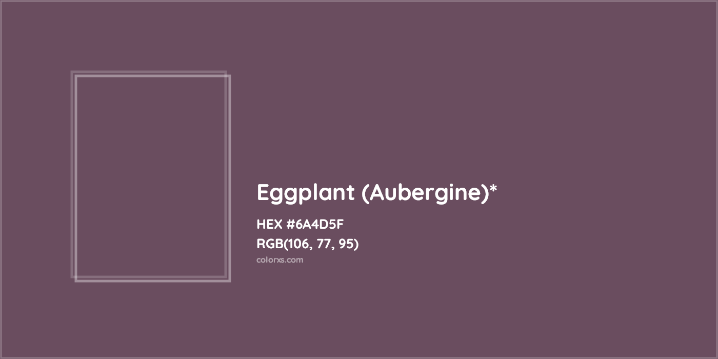 HEX #6A4D5F Color Name, Color Code, Palettes, Similar Paints, Images