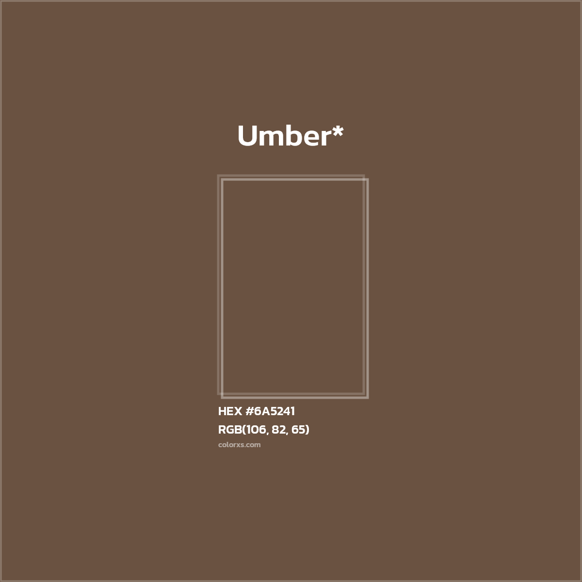 HEX #6A5241 Color Name, Color Code, Palettes, Similar Paints, Images